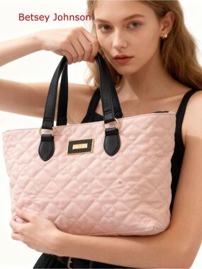 BETSY JOHNSON
 Quilted PU tote